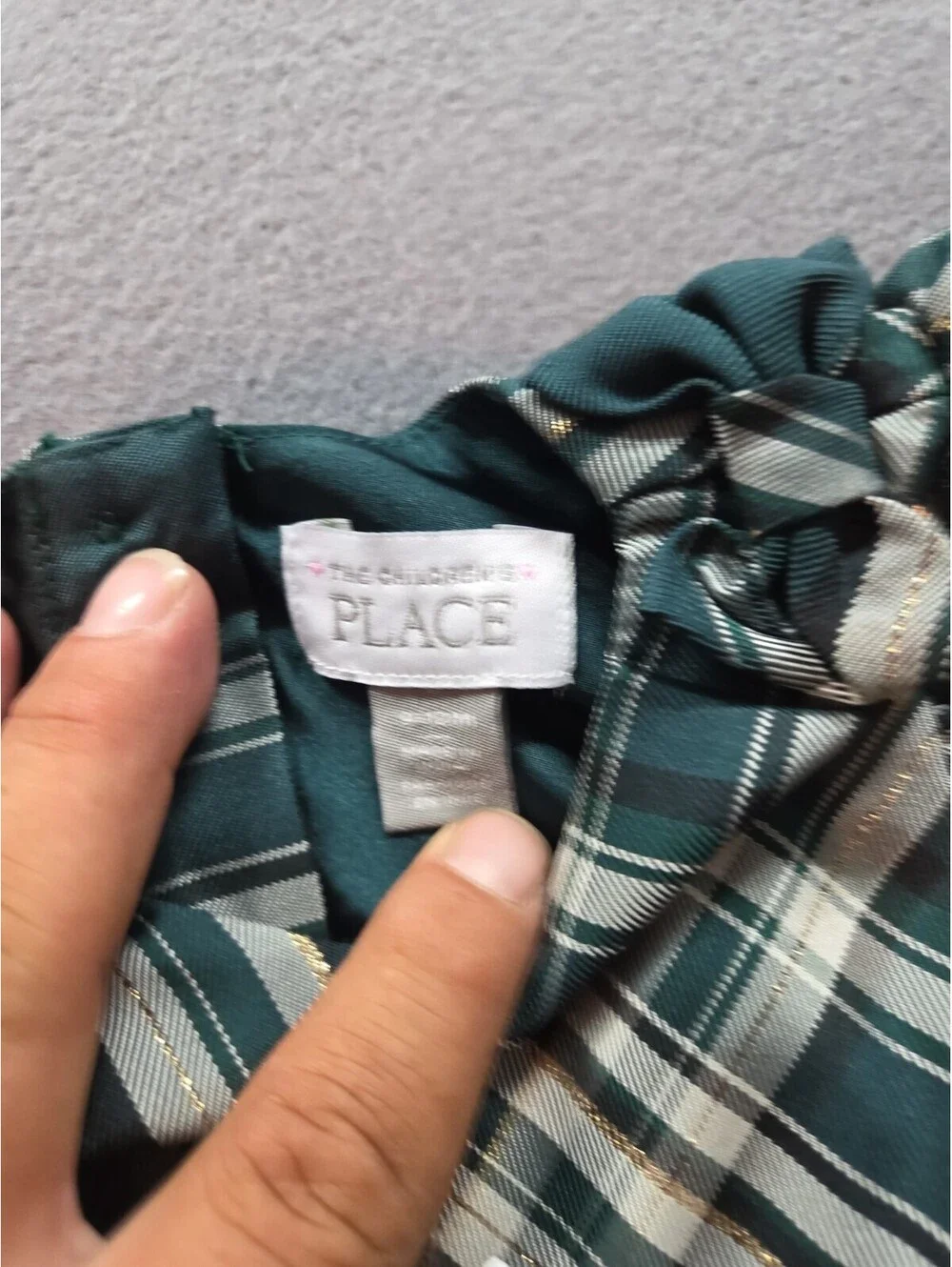 baby girl's green dress by The Children's Place size 9-12 months